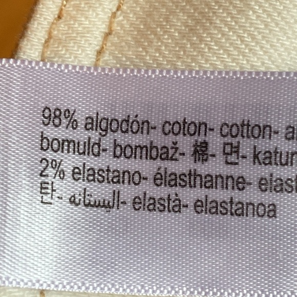 NWT. Massimo Dutti Off White Denim Jumpsuit with Contrast Topstitching. Size S. - Picture 12 of 13